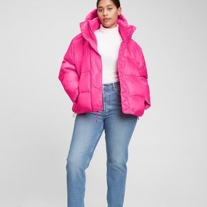 Gap pink puffer coat
